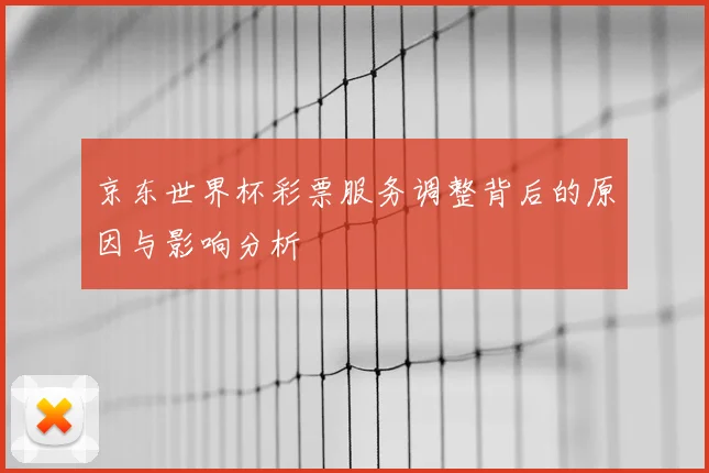 京东世界杯彩票服务调整背后的原因与影响分析